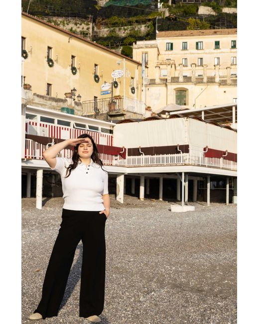 SALANIDA Pink Madonna Polo Top