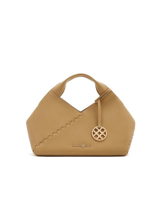 Orange Cube Natural Fortune Cookie Mini Tote