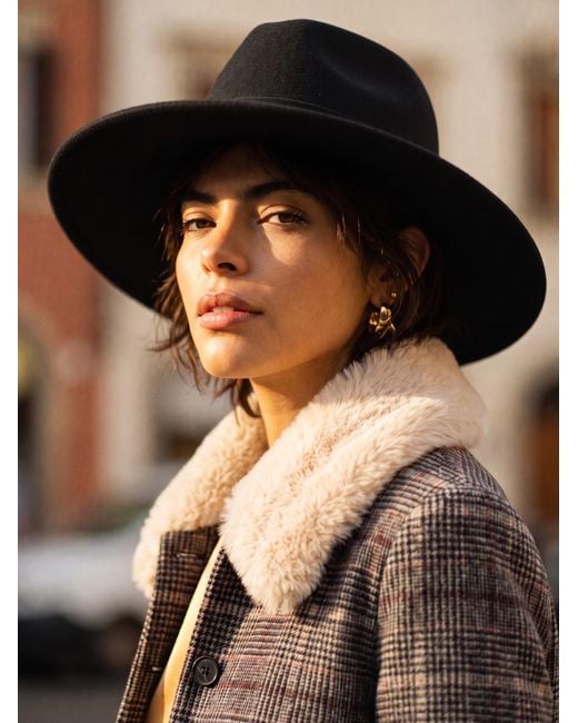 Nooki Design Gray Gisele Wool Check Coat