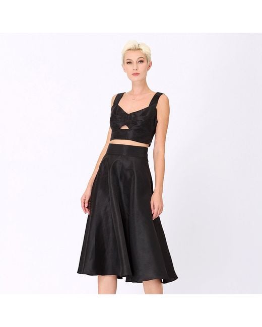 Smart and Joy Blue Taffeta Top- Bra