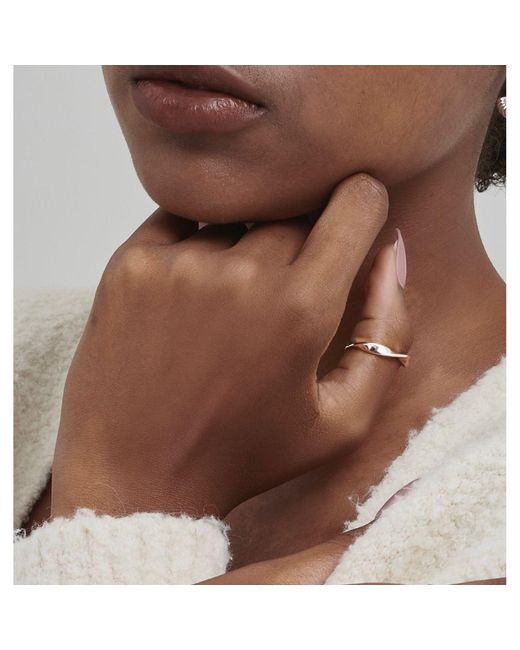Shabella Nyc Metallic Twirl Ring