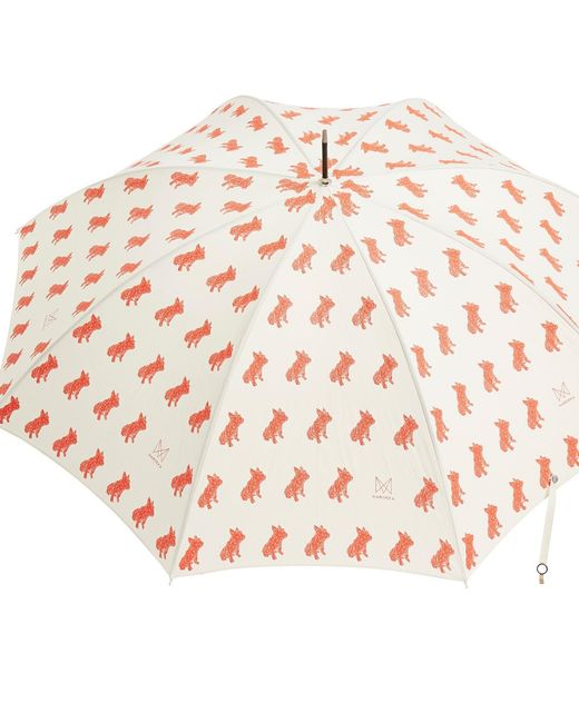Marokka Design Red French Bulldog Geometric Style Umbrella