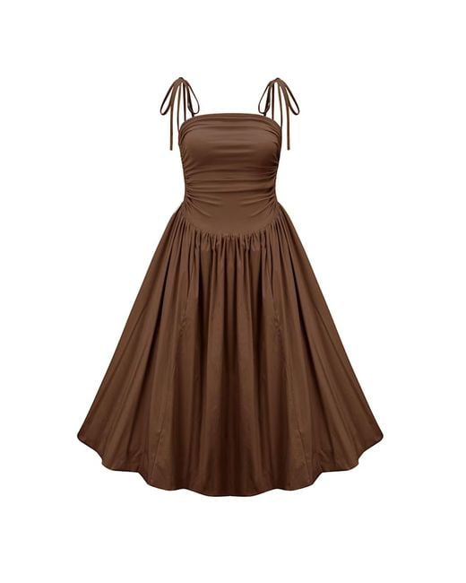 Amy Lynn Brown Alexa Chocolate Puffball Dress