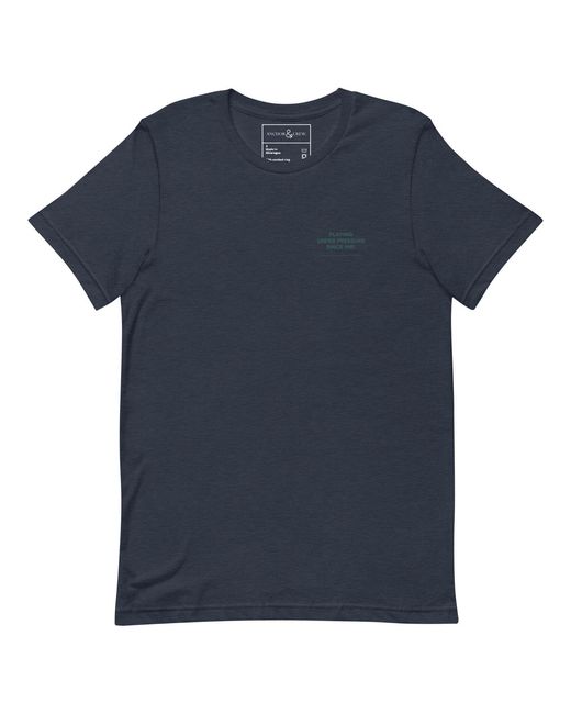 Anchor and Crew Blue Court Etiquette Tennis Club League Organic Cotton T-Shirt