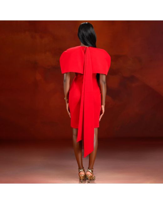 Freak Vault Red Scarlet Cape Dress