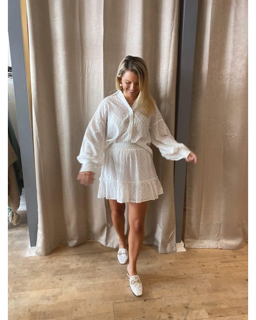 Lula-Ru White Ida Cotton Shirt