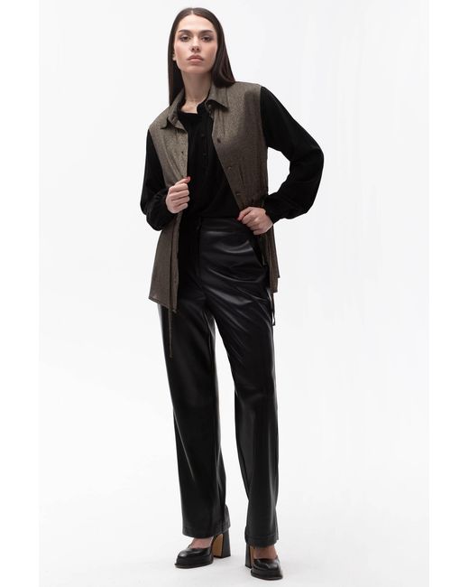 Maison Bogomil Brown Drawling Glittery Vest