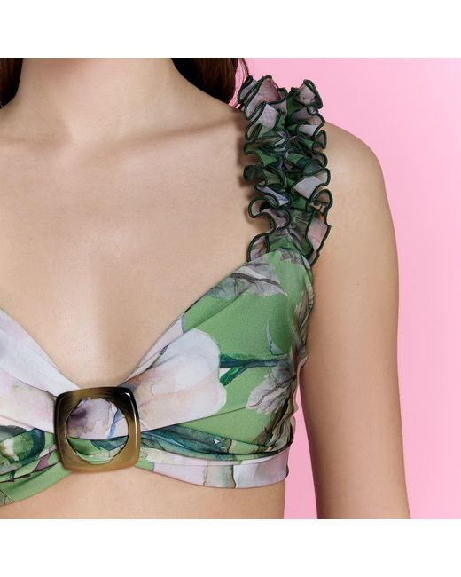 Nur Karaata Green Blossom Bikini