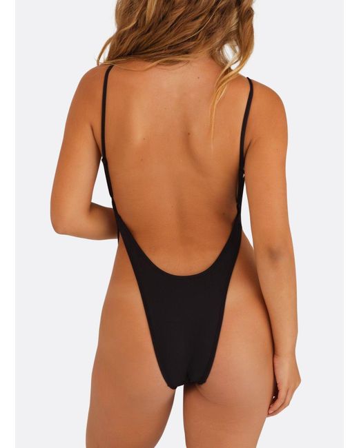 Minimale Animale Black Dynamo One Piece Swimsuit