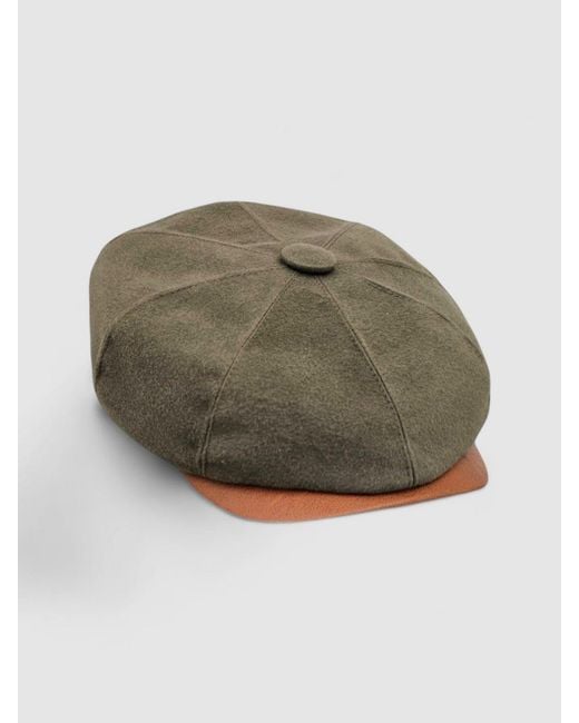 Mister Miller - Master Hatter Green Riley's Gears Bakerboy Cap for men