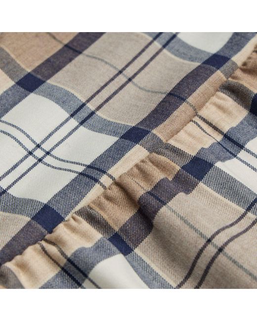 NUMBAT Gray Rosamund Tartan Wool Skirt