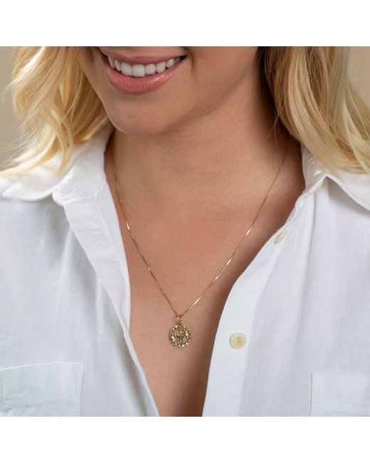 Maya Brenner Metallic Zodiac Necklace