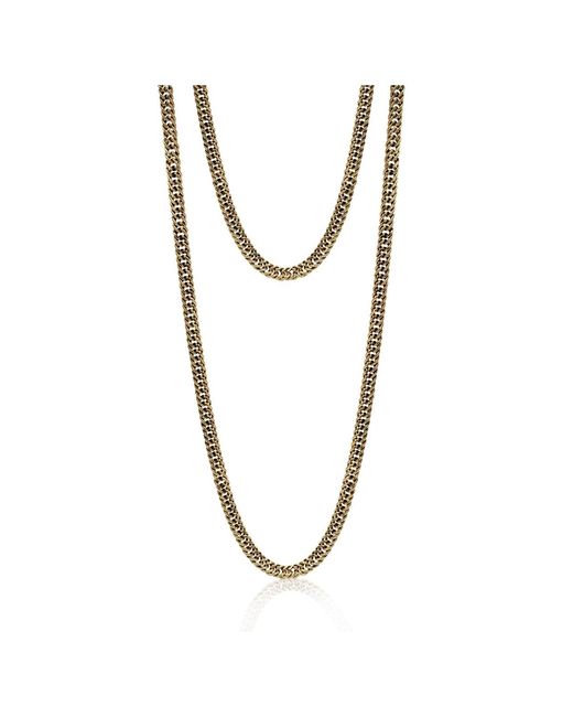 Bayemeyc Black Due Chain Necklace