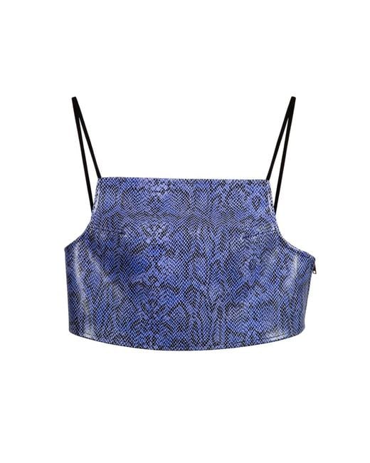 Paloma Lira Blue Snake Top