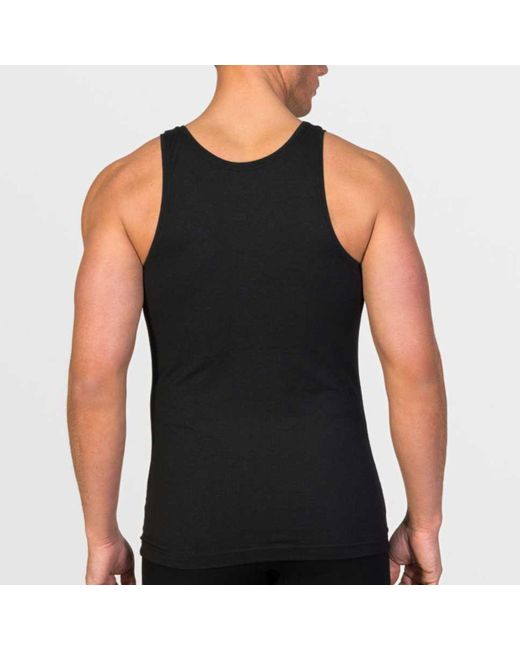 Zd - Zero Defects Black Neptuno Tank Top Soy Fiber – Antibacterial & Lightweight Fit for men