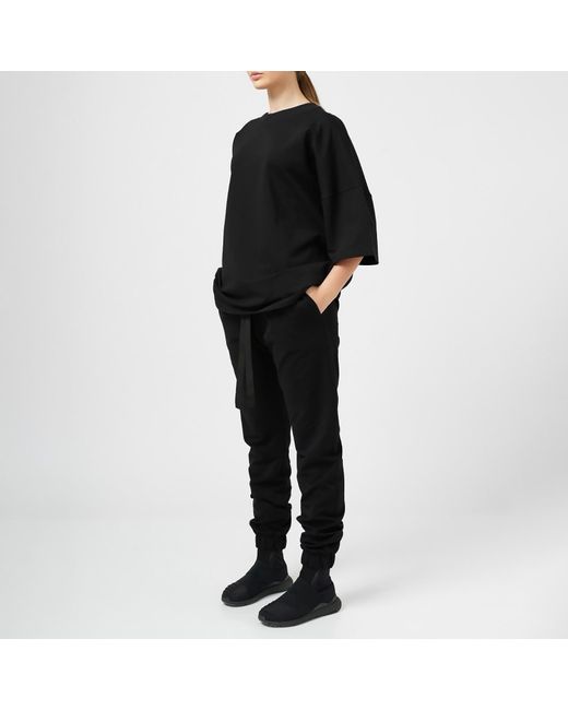 LIA ARAM Black Cotton Oversize T-Shirt