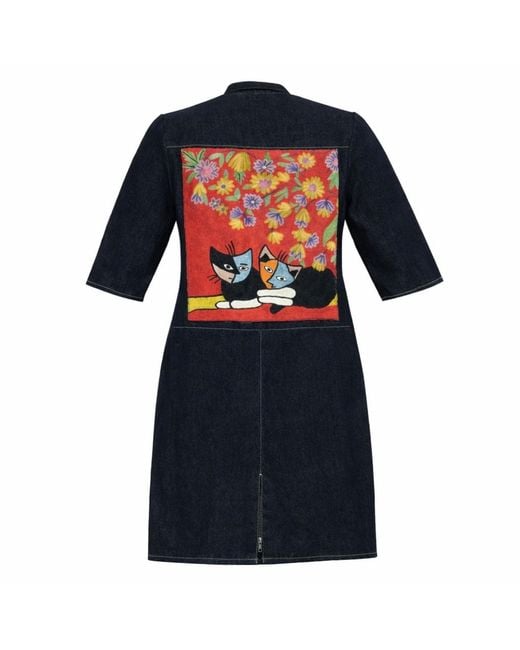 Zasta Studio Blue Denim Wearable Article O Denim Dress