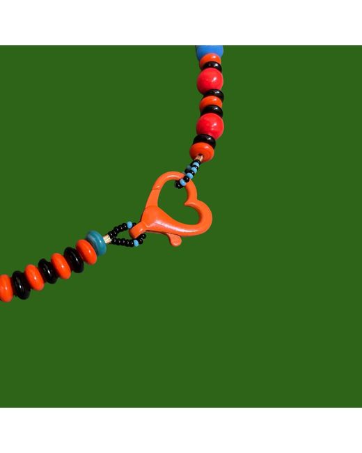 Desert Lobby Red Foxy – Playful & Glass Necklace With Handmade Murano Fox Charm