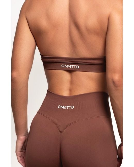 Cmmttd Purple Seamless Sculpt Bra