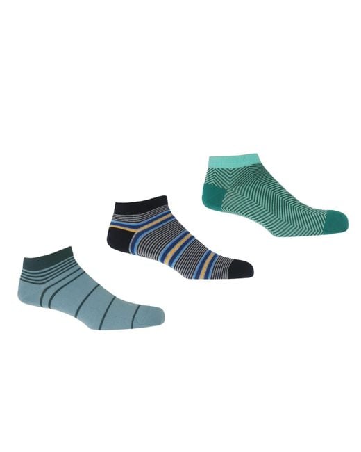 Peper Harow - Made in England Blue Trainer Socks Bundle for men