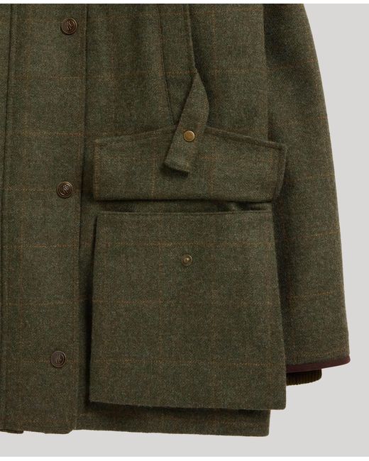 Really Wild Clothing Green The Highlander Tweed Field Coat