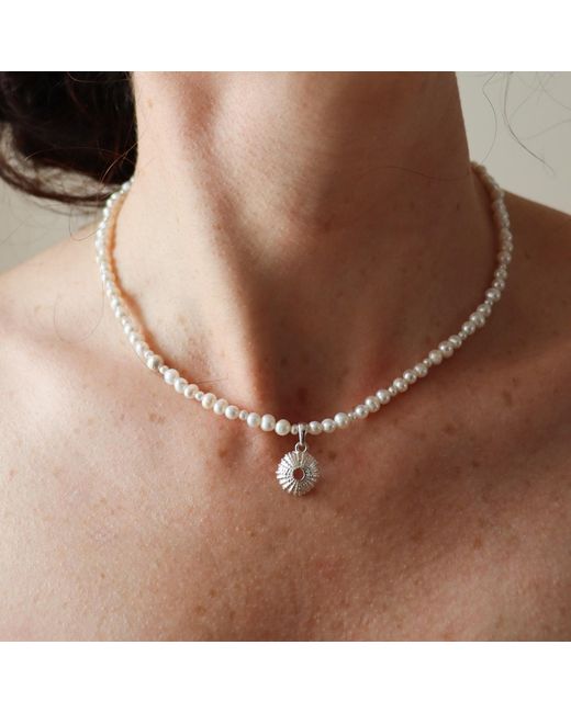 Larsuu Metallic Sea Halo Necklace