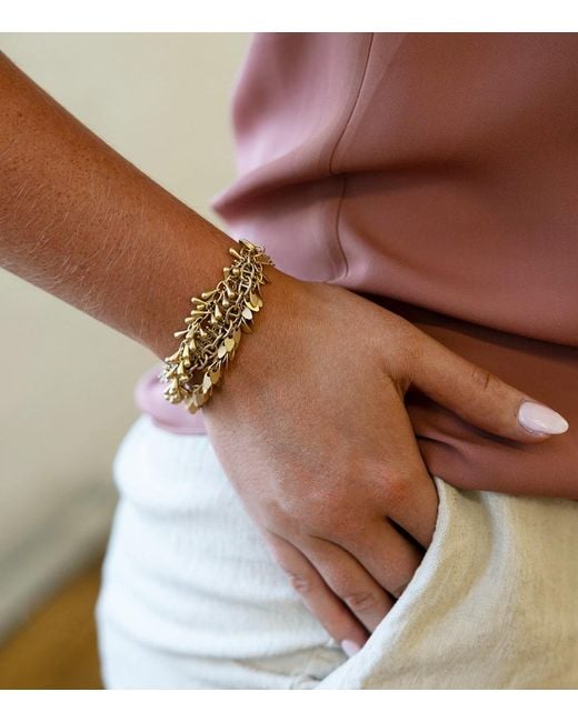 Loni Paul Jewelry Metallic Matte Four Strand Fringe Bracelet