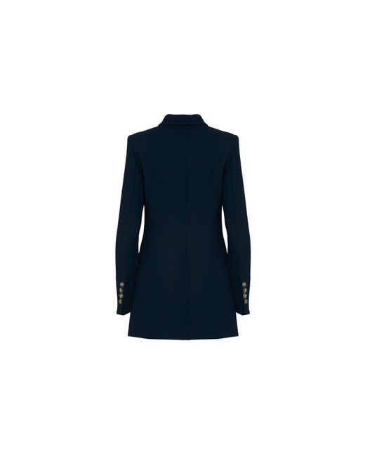 The Extreme Collection Blue Double-Breasted Tailored Blazer