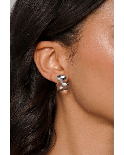Zynnia Collective Metallic Pebble Stack Studs