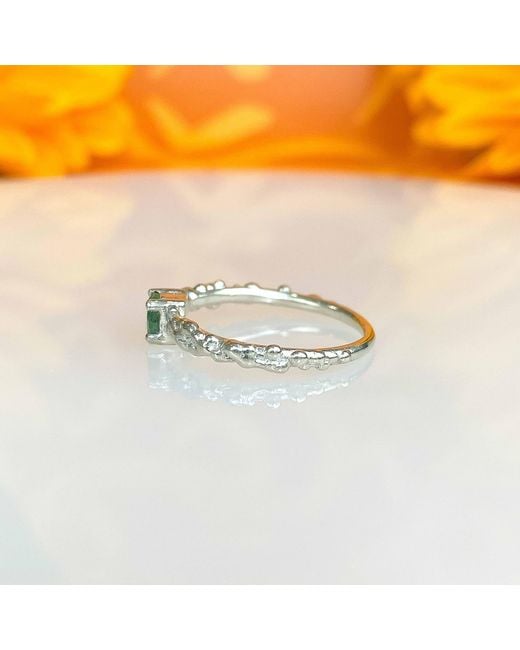 Karen Kriegel Green Emerald Cluster Ring