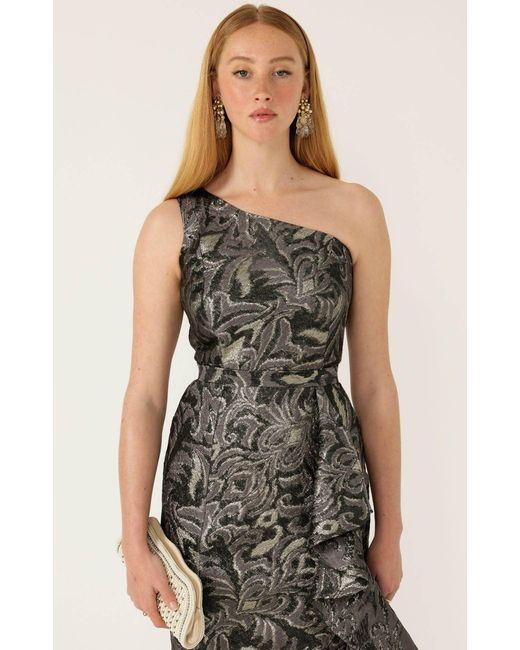 SACHA DRAKE Gray Tyra Gown