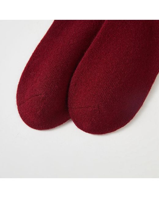 Soft Strokes Silk Purple Cashmere Quarter-Length Socks Set Of Two
