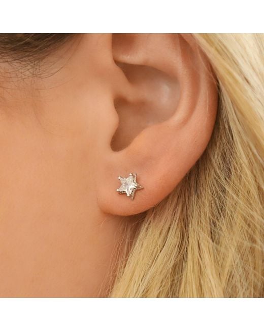 Luna Charles Metallic Brooke Star Stud Earrings