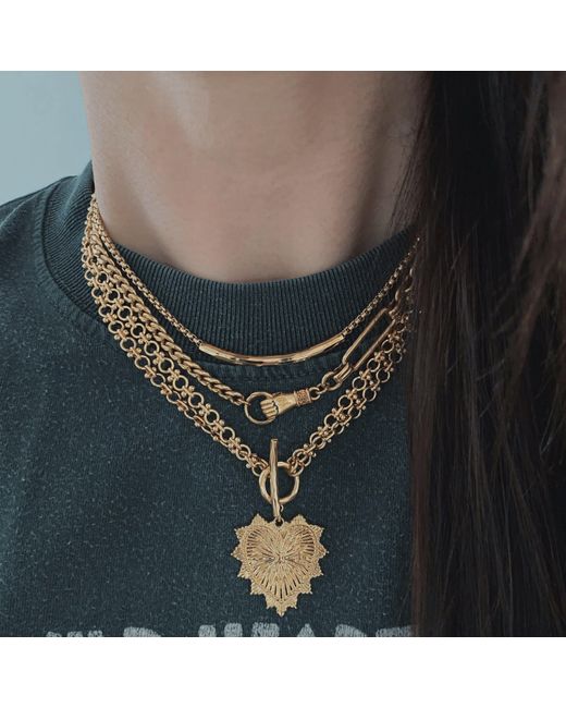 IN CAUDA VENENUM Metallic Freya Necklace