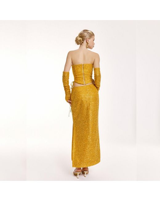 Elsava Metallic Lina Sequin Corset