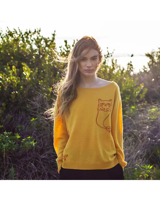 Catnip and Seaweed Yellow The Cashmere Sweater