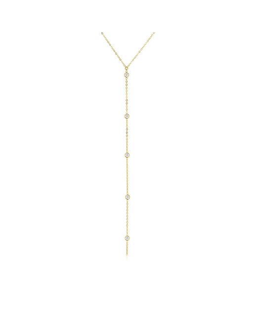 SET & STONES White Faye Lariat Necklace