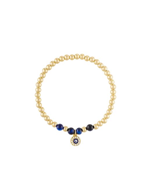 Olivia Le Metallic Beaded Evil Eye Bracelet