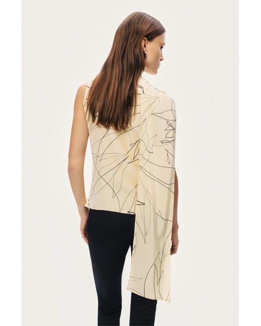 Nocturne Yellow Shawl Detail Blouse