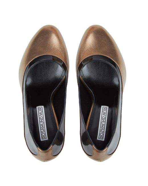 Rosamund Muir London Blue Jemima Patent & Dark Heels