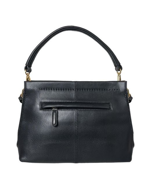 BELYSA Black Petra Leather Shoulder Bag