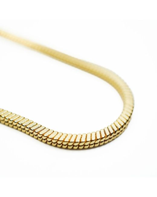 Miss Cecilia Metallic Juniper Square Snake Chain Necklace