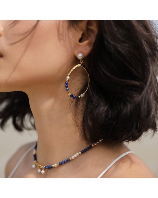 Retro Chic Metallic Poseidon Earrings