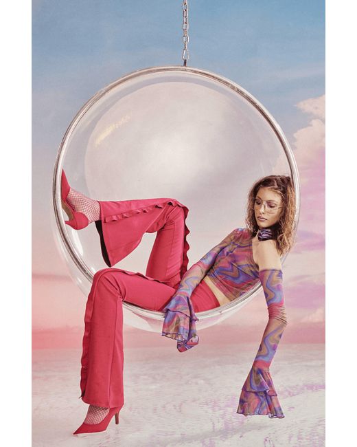 No'design Ruffled Flared Pants
