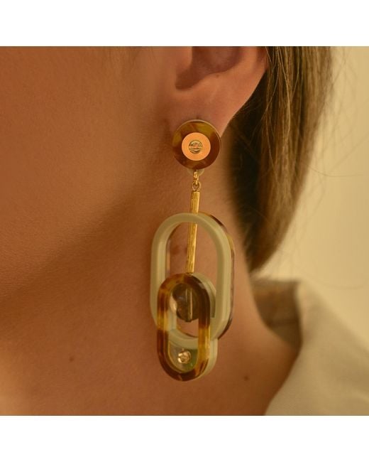 Gissa Bicalho White Earring Intersection