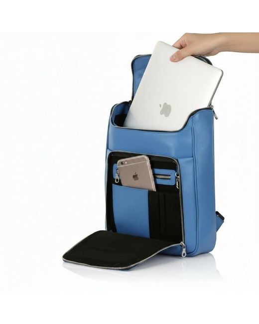 Luis Steven Blue Medium Laptop Pack