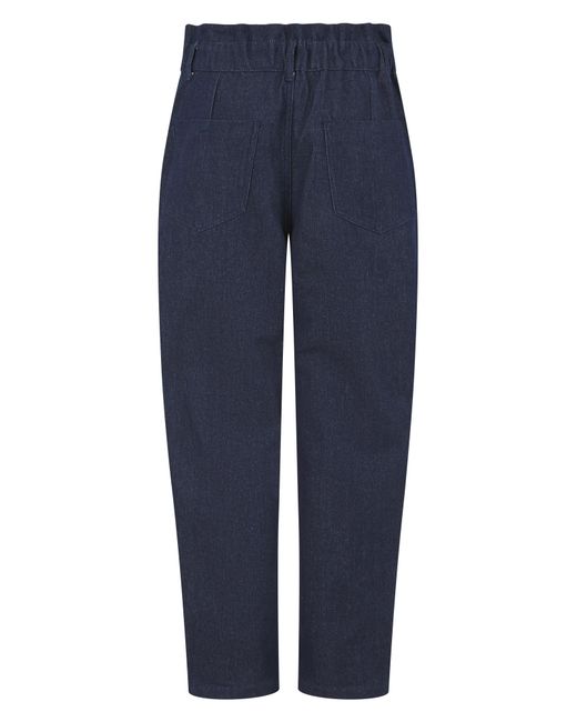 Nooki Design Blue Denim Cotton-Blend Trousers