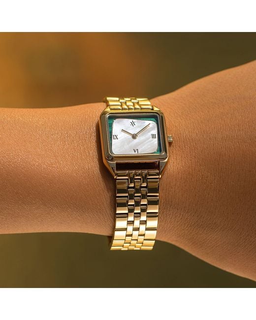 VANNA Metallic Geminus Malachite & Pearl Watch