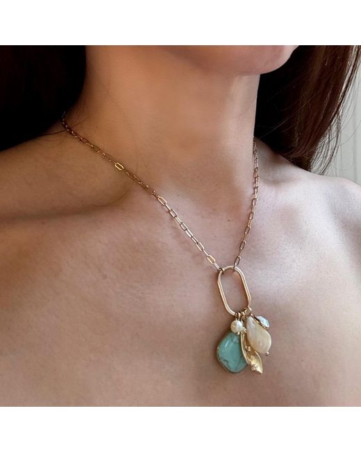 Rare Matters Jewelry Metallic Radiance Charm Necklace