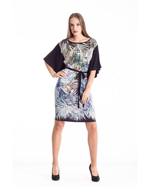 Conquista Black Tie Waist Dress